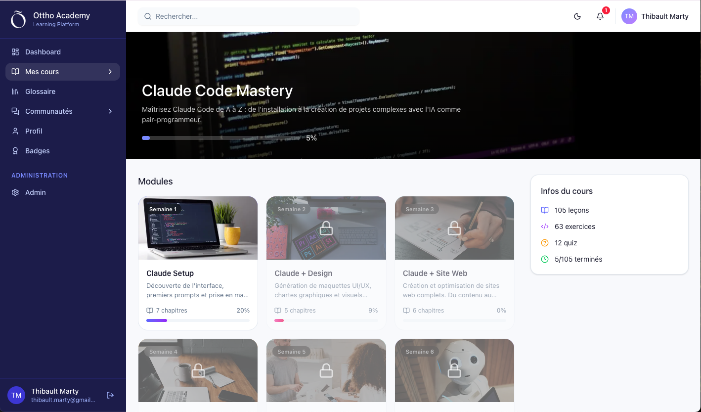 Vue d'ensemble du cours